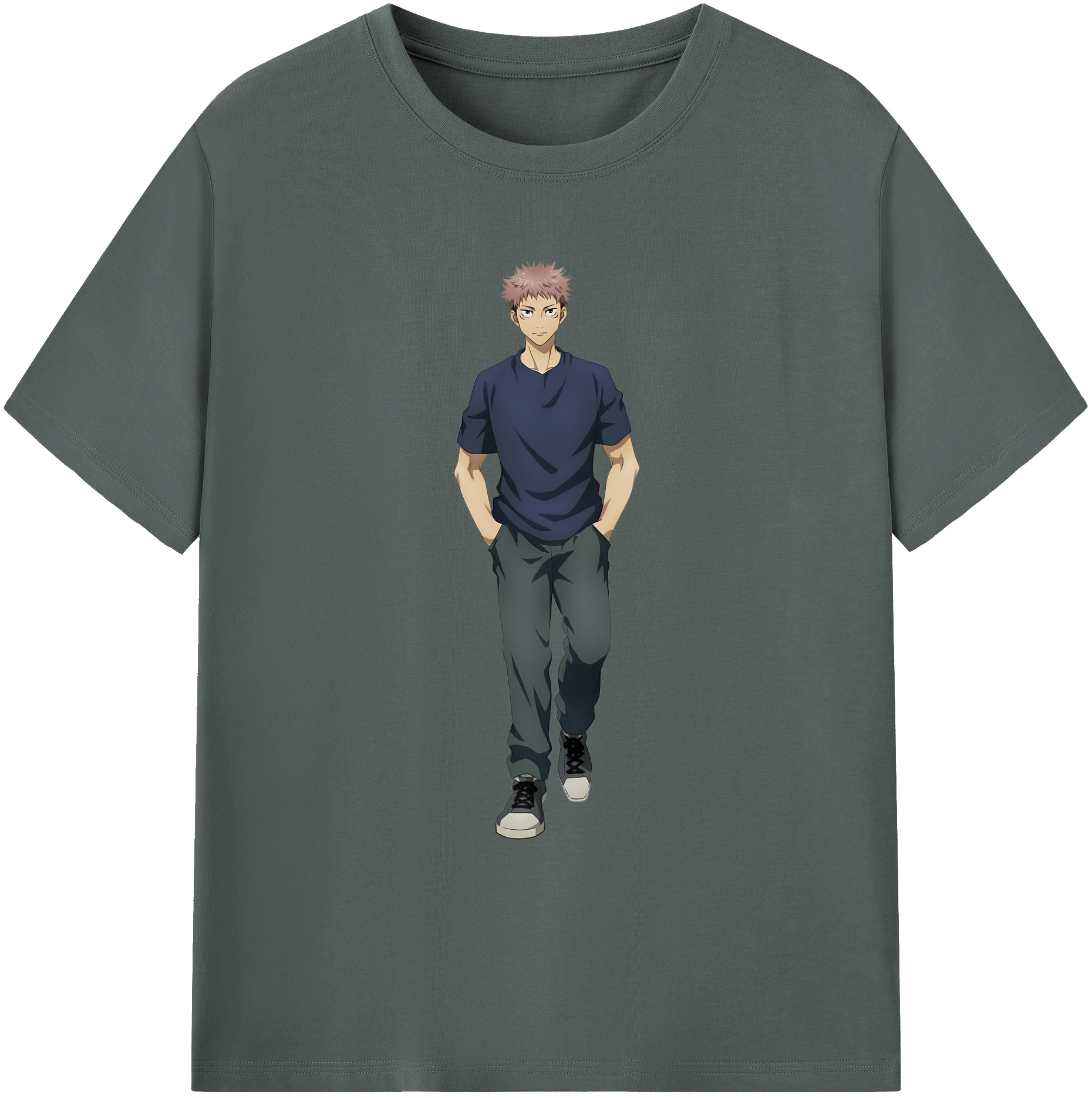 （画像用） 呪術廻戦 Jujutsu Kaisen 綿100％ メンズ半袖Tシャツ｜肌触りやわらか＆通気性